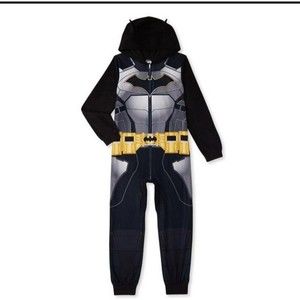 Batman Exclusive Boys Hooded Union Suit Pajama, Sizes 8
